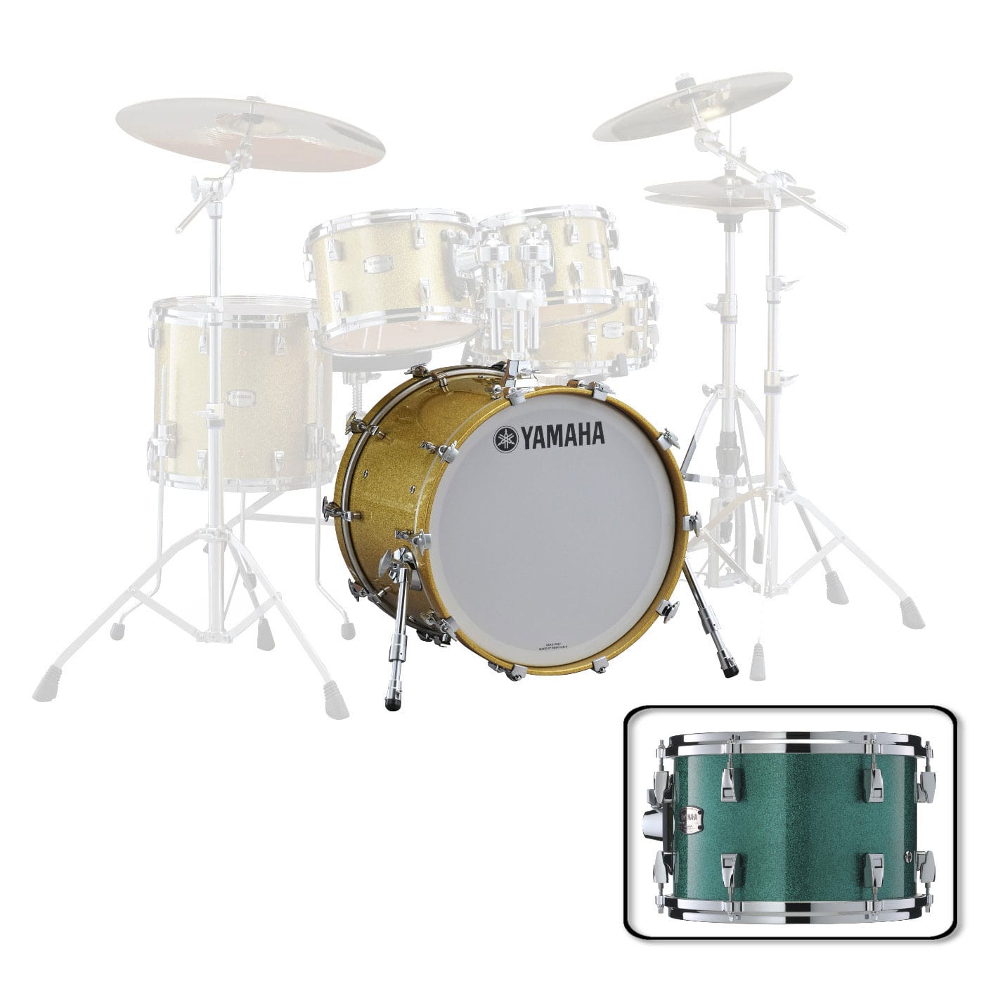 YAMAHA JAMB2414JGS - 24 X 14 JADE GREEN SPARKLE