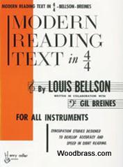 WARNER BROS BELLSON LOUIS - MODERN READING TEXT IN 4/4 TIME