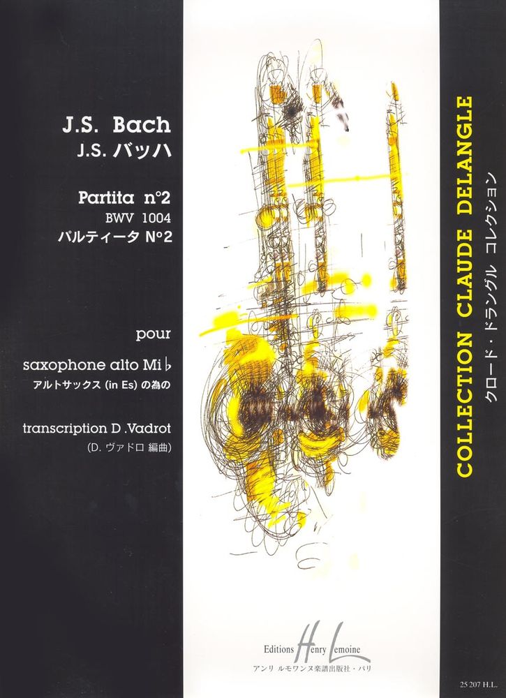 LEMOINE BACH J.S. - PARTITA N°2 BWV1004 - SAXOPHONE ALTO SOLO