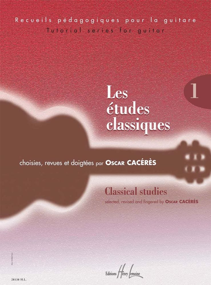 LEMOINE CACERES OSCAR - LES ÉTUDES CLASSIQUES VOL.1 - GUITARE