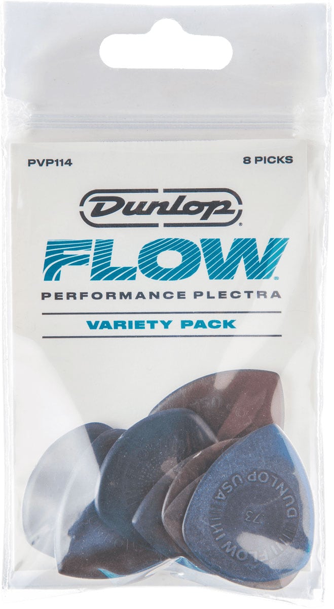 JIM DUNLOP VARIETY PACK FLOW BAG OF 8