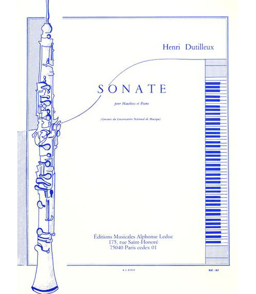 LEDUC DUTILLEUX H. - SONATE - HAUTBOIS ET PIANO 