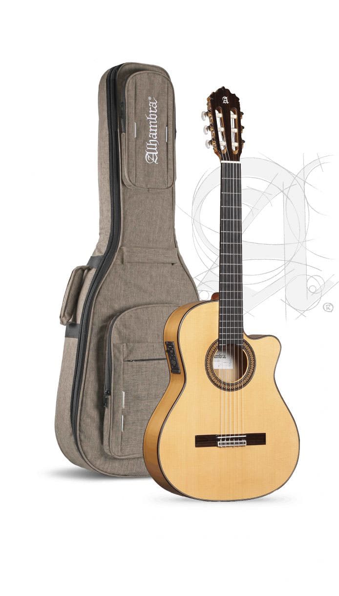 ALHAMBRA CONSERVATORY 7FC CW E8 FLAMENCO + 9270 BAM ICONIC CASE