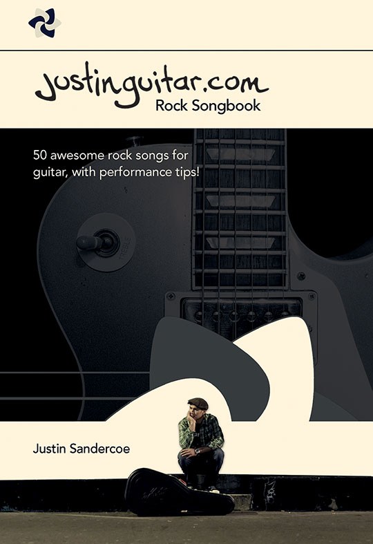 WISE PUBLICATIONS JUSTIN SANDERCOE - THE JUSTINGUITAR.COM ROCK SONGBOOK - GUITAR