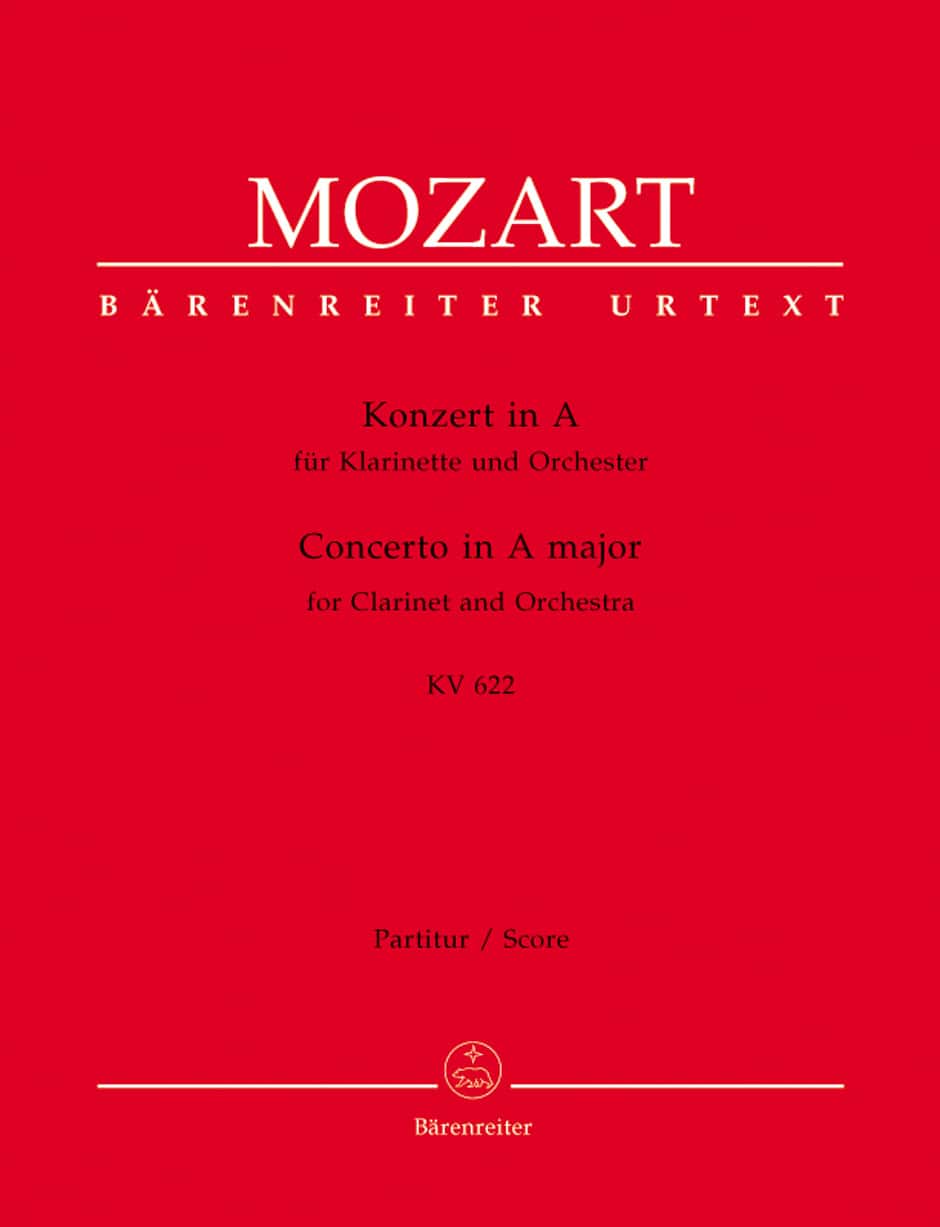 BARENREITER MOZART W.A. - KONZERT FÃœR KLARINETTE A-DUR KV 622 - CONDUCTEUR