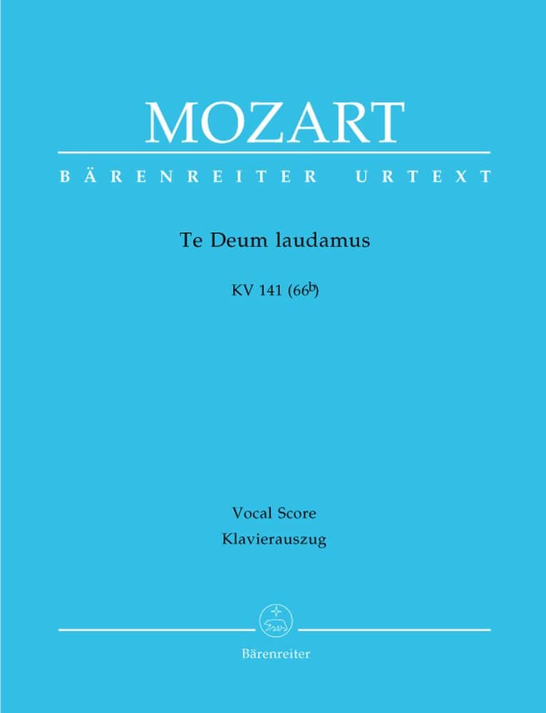 BARENREITER MOZART W.A. - TE DEUM LAUDAMUS KV 141 (66B) - VOCAL SCORE