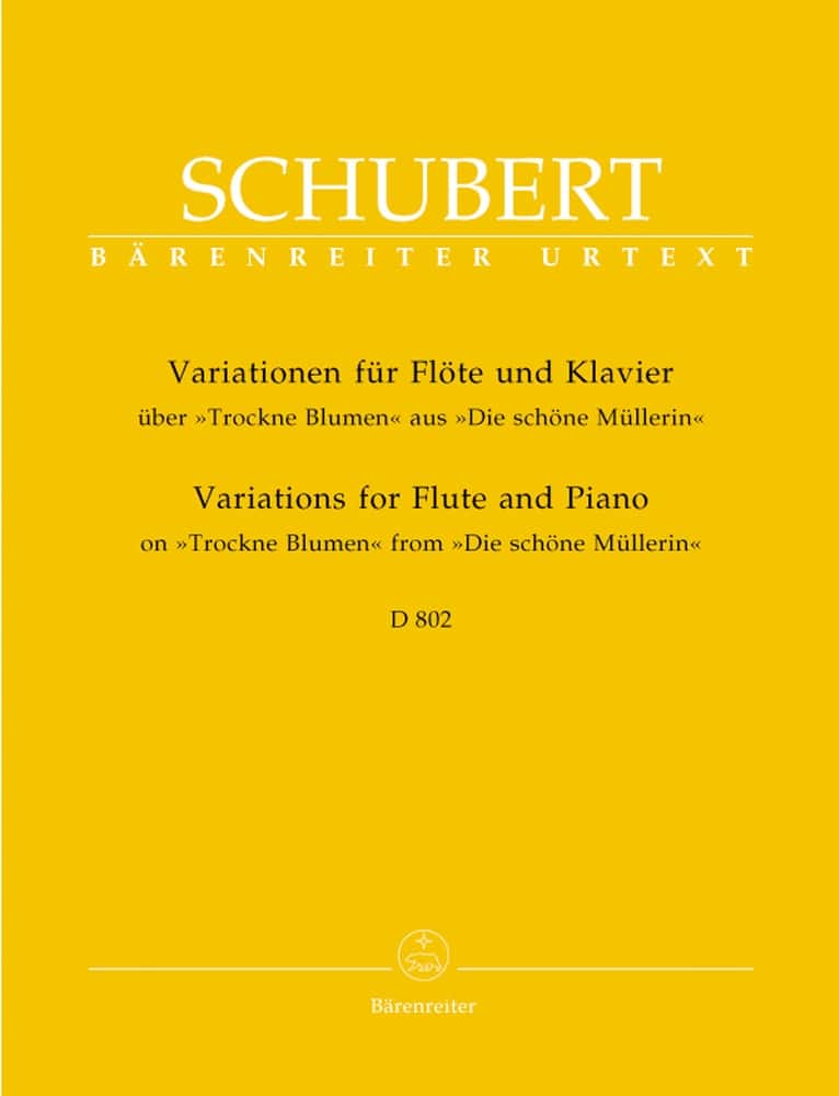 BARENREITER SCHUBERT F. - VARIATIONS ON 