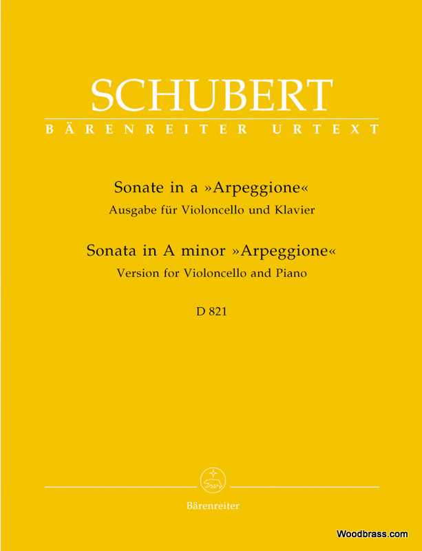 BARENREITER SCHUBERT F. - SONATE A-MOLL D 821 