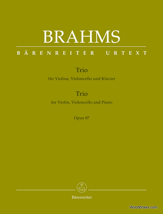 BARENREITER BRAHMS J. - TRIO OP.87