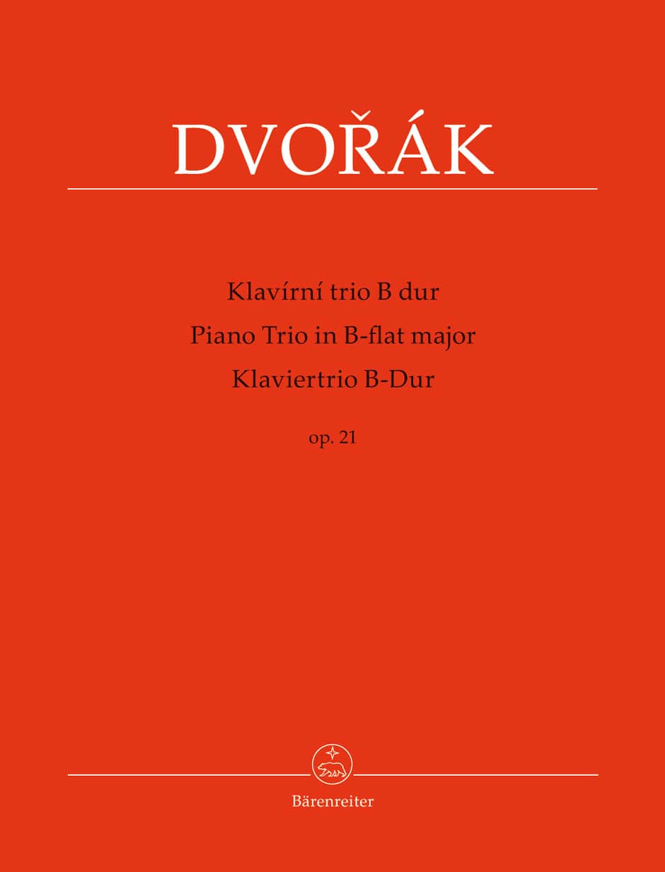 BARENREITER DVORAK A. - PIANO TRIO B-FLAT MAJOR OP.21
