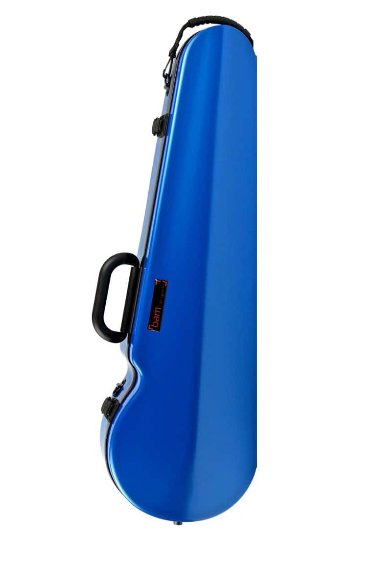 BAM 4/4 HIGHTECH CONTOURED VIOLIN CASE - AZURE BLUE