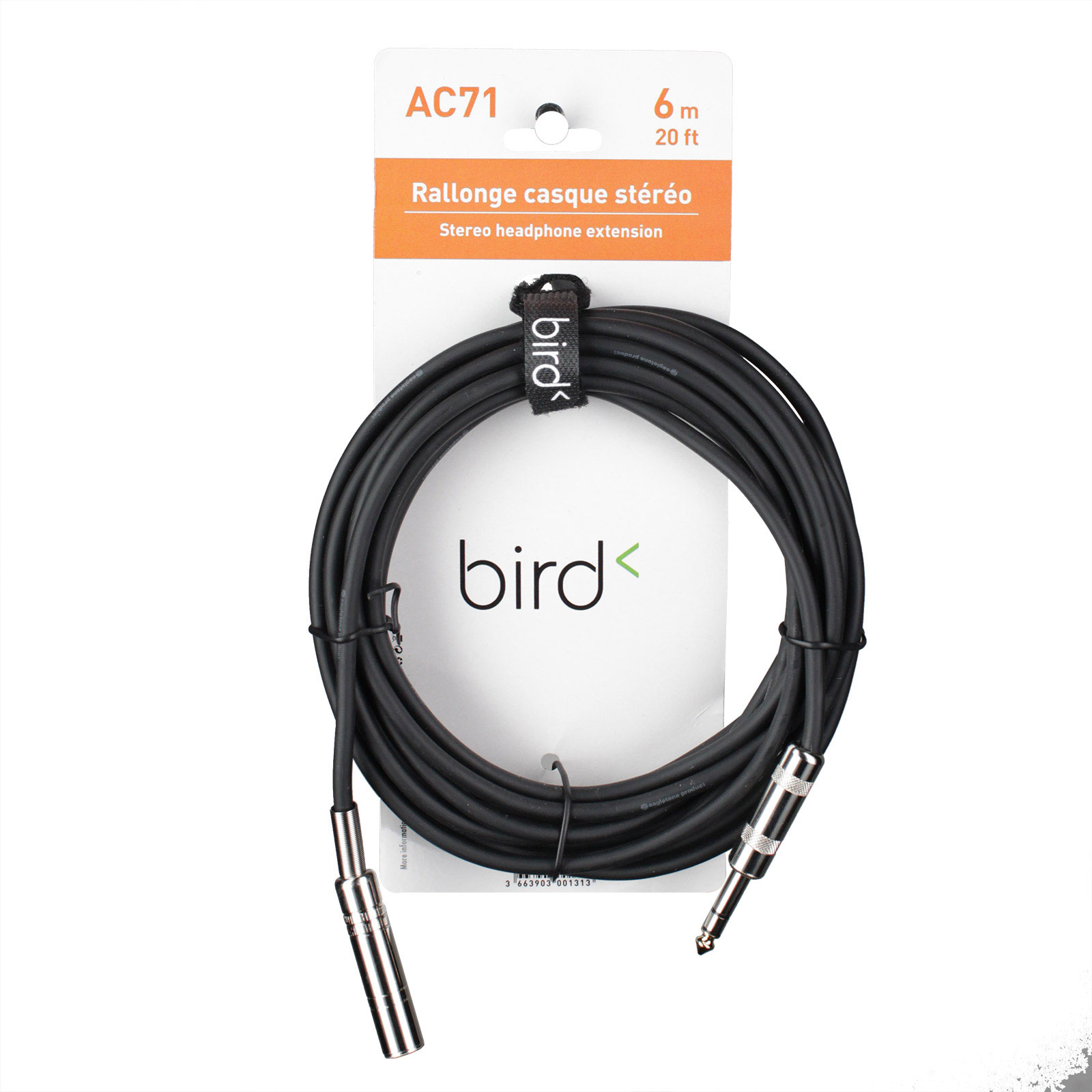 BIRD INSTRUMENTS AC71 - STEREO HEADPHONE EXTENSION - 20FT