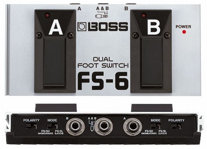 BOSS FS6 DUAL FOOTSWITCH LATCH OR UNLATCH CONFIGURABLE FS6