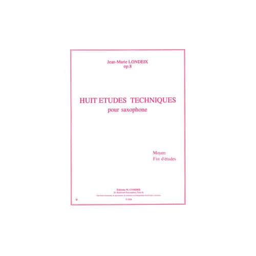 COMBRE LONDEIX JEAN-MARIE - ETUDES TECHNIQUES (8) - SAXOPHONE