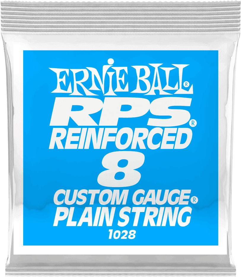ERNIE BALL .008 RPS REINFORCED PLAIN ELECTRIC GUITAR STRINGS