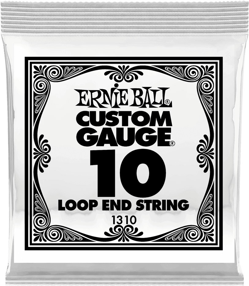 ERNIE BALL .010 LOOP END STAINLESS STEEL PLAIN BANJO OR MANDOLIN GUITAR STRINGS