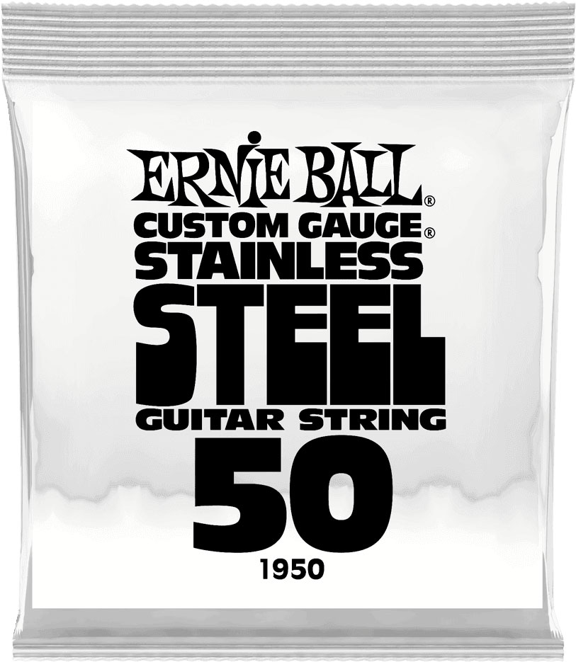 ERNIE BALL .050 STAINLESS STEEL WOUND ELECTRIC GUITAR STRINGS