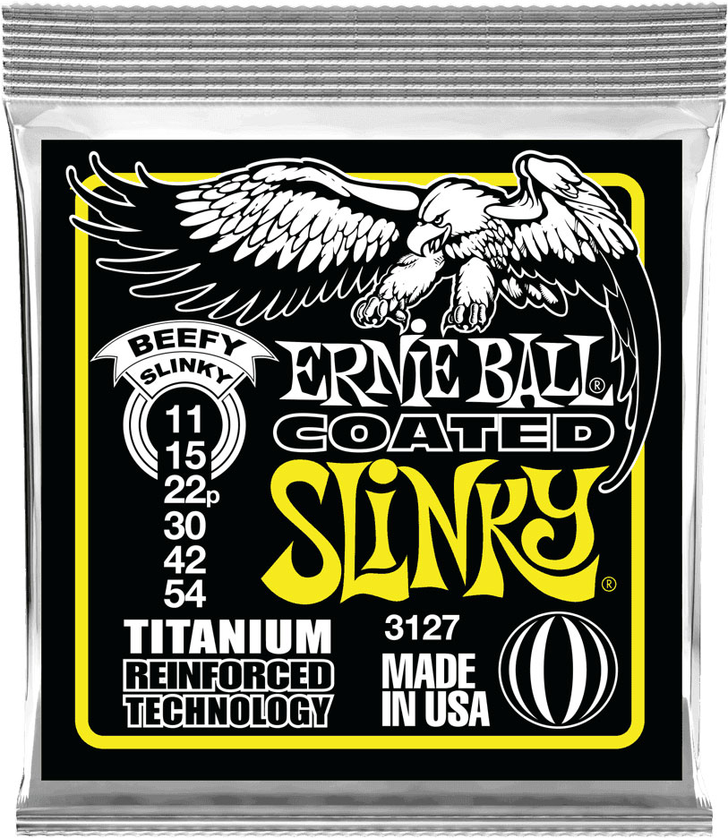 ERNIE BALL 3127 COATED SLINKY BEEFY SLINKY 11-54