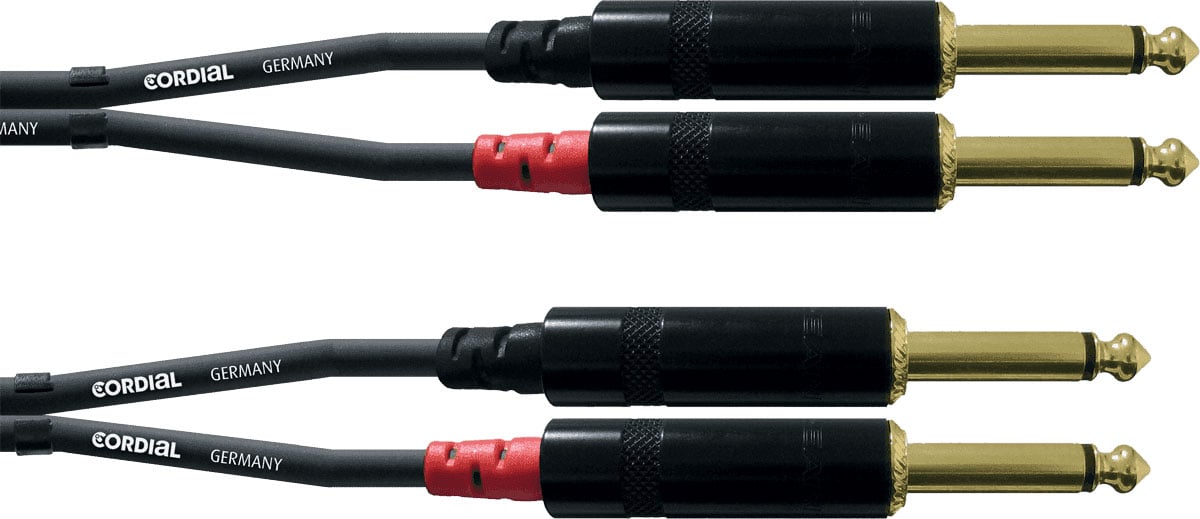 CORDIAL AUDIO CABLE DOUBLE JACK MONO 3 M