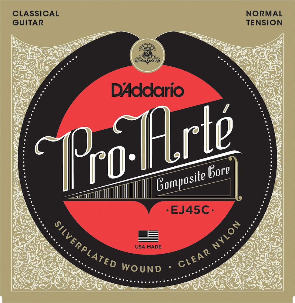 D'ADDARIO AND CO EJ45C PRO-ARTE COMPOSITE CLASSICAL GUITAR STRINGS NORMAL TENSION