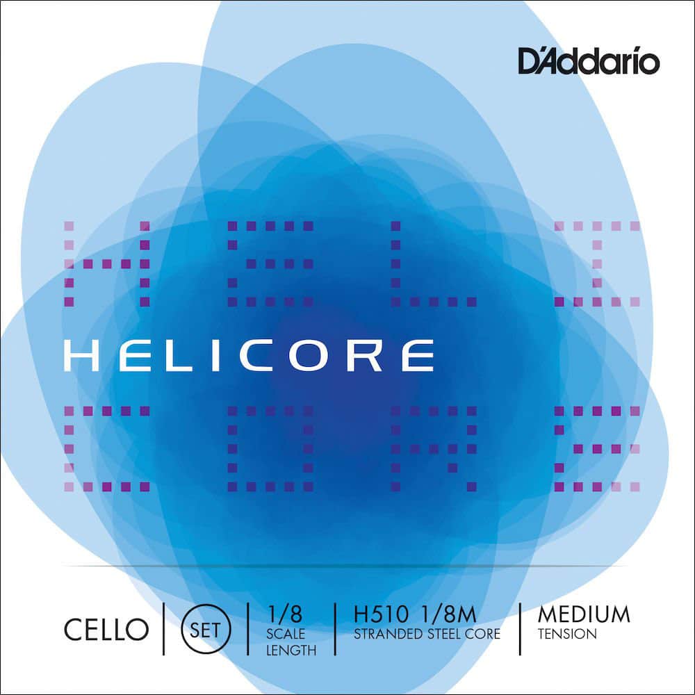 D'ADDARIO AND CO HELICORE CELLO STRING SET HELICORE NECK 1/8 TENSION MEDIUM