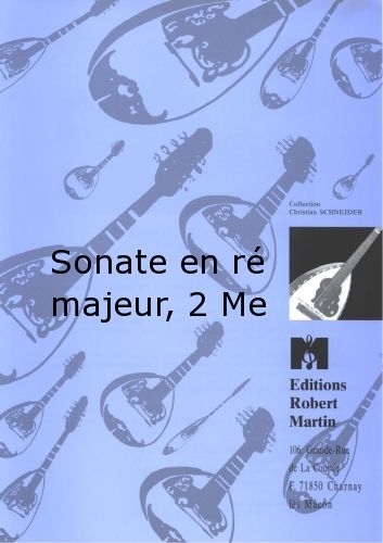 ROBERT MARTIN DENIS - SONATE EN R MAJEUR, 2 MANDOLINES