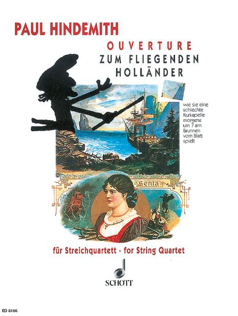 SCHOTT HINDEMITH PAUL - OUVERTURE ZUM FLIEGENDEN HOLLANDER - STRING QUARTET