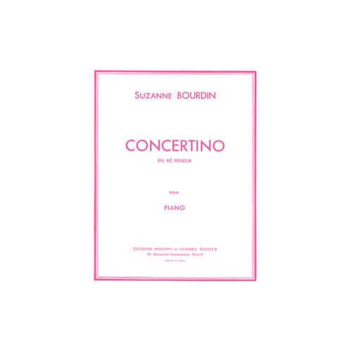 COMBRE BOURDIN SUZANNE - CONCERTINO EN RE MINEUR - PIANO