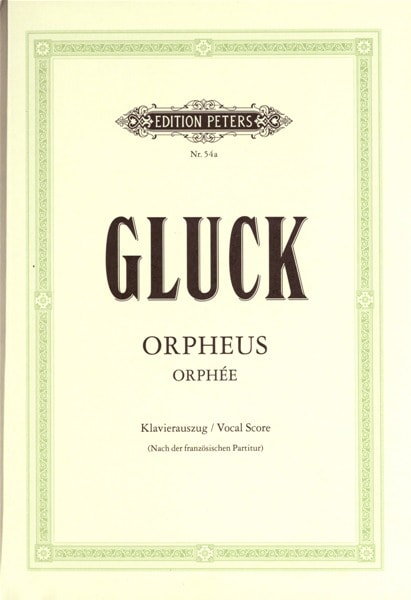 EDITION PETERS GLUCK CHRISTOPH WILLIBALD - ORPHEUS - VOICE AND PIANO (PER 10 MINIMUM)