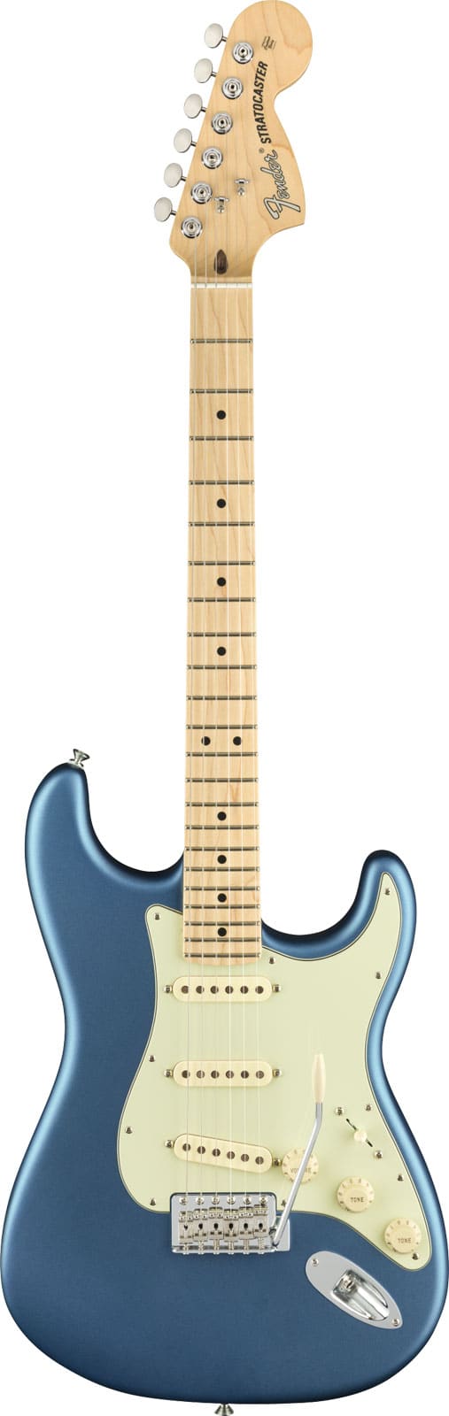 FENDER AMERICAN PERFORMER STRATOCASTER MN, SATIN LAKE PLACID BLUE