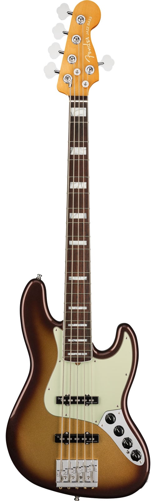 FENDER AMERICAN ULTRA JAZZ BASS V RW, MOCHA BURST