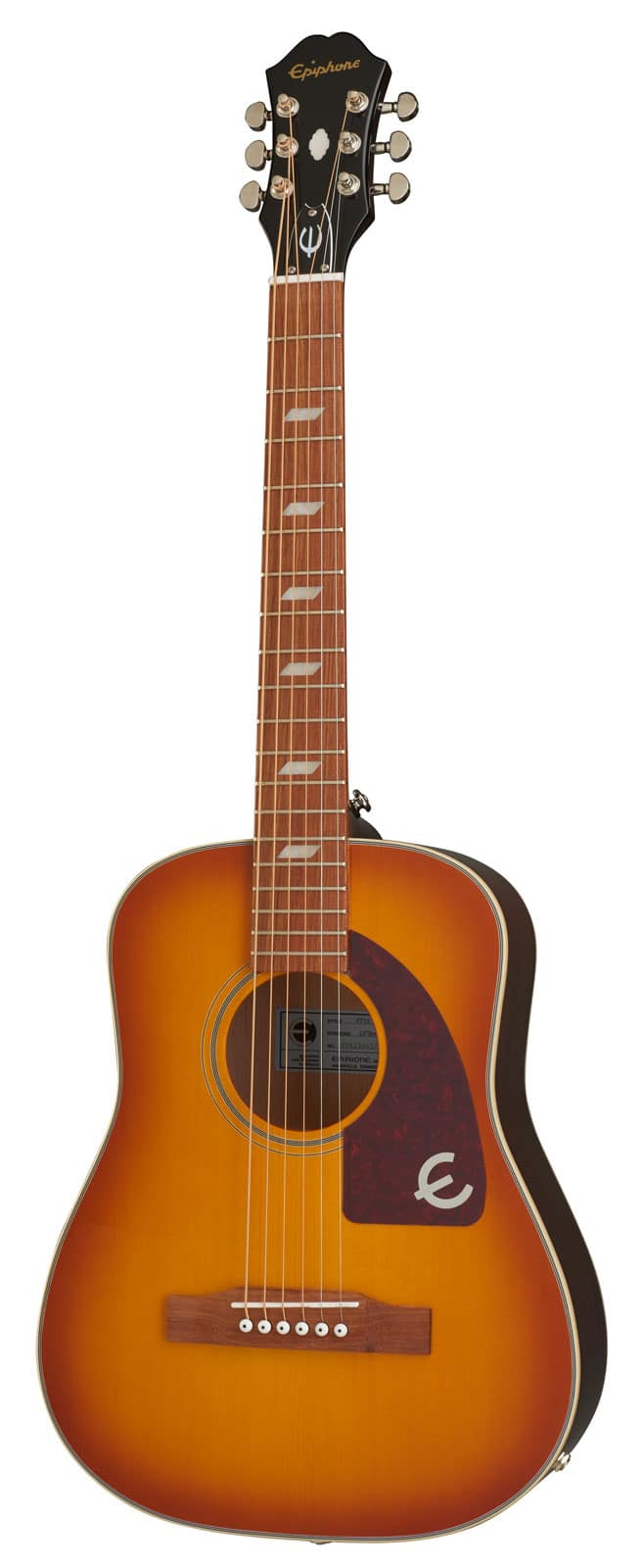 EPIPHONE TRAVEL LIL' TEX AE + GIGBAG FADED CHERRY SUNBURST