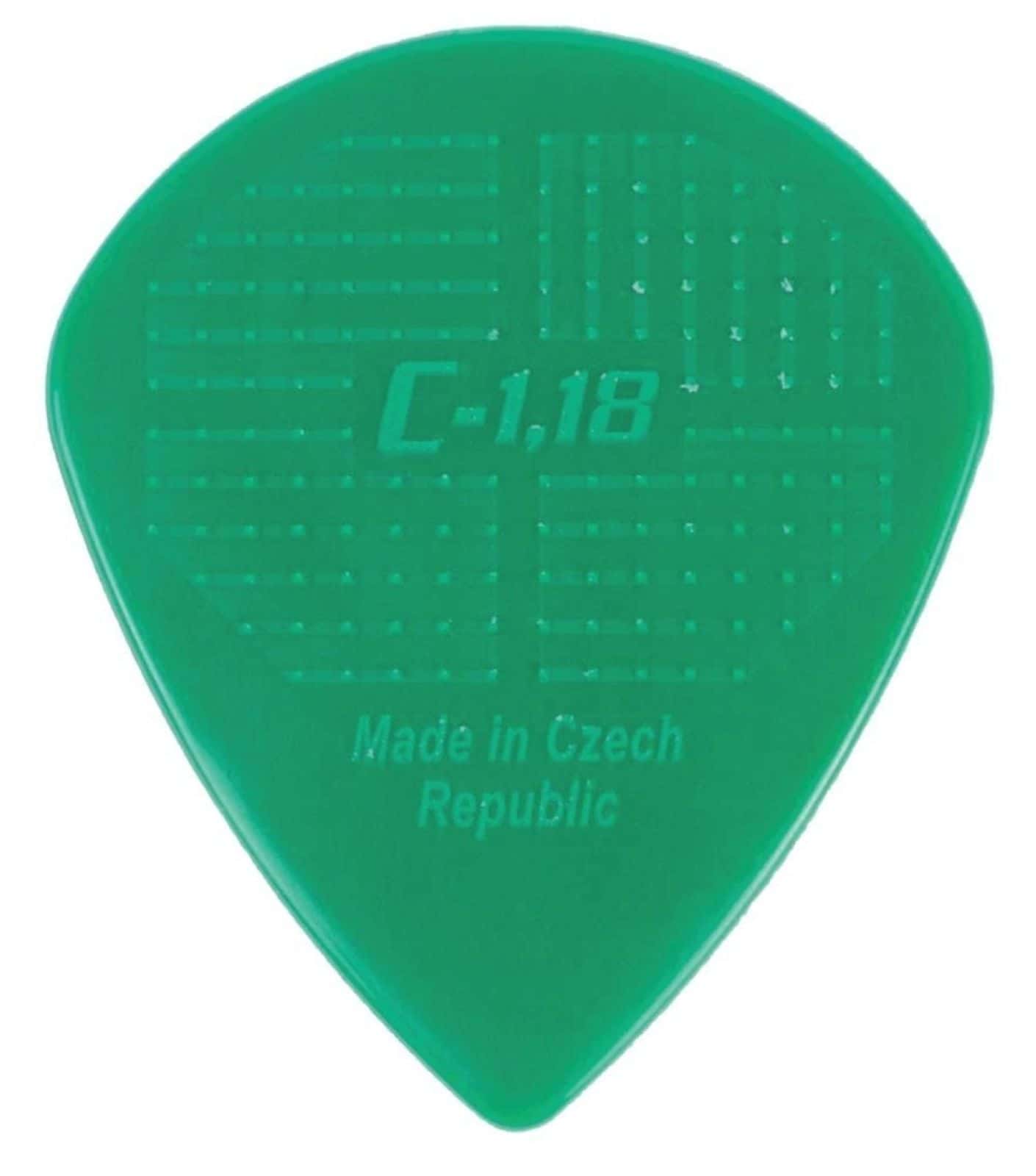 D-GRIP PLECTRUM JANICEK NYLON PICKS 1,18 DONKERGROEN