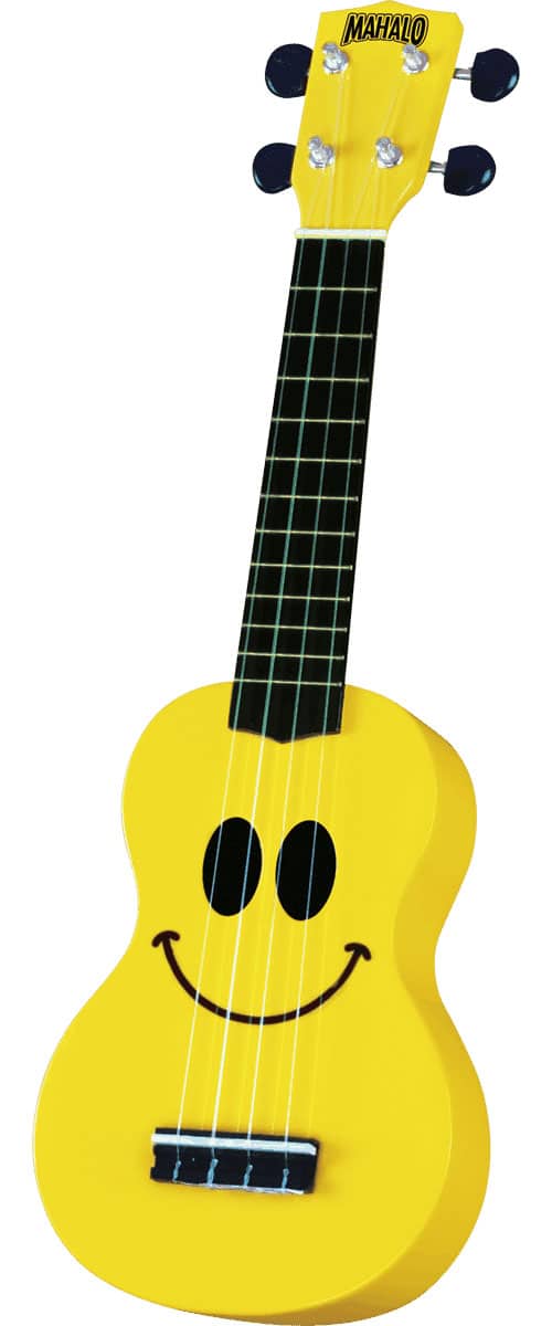 MAHALO GMH USMILE-YW UKULELE YELLOW SMILE + GIGBAG