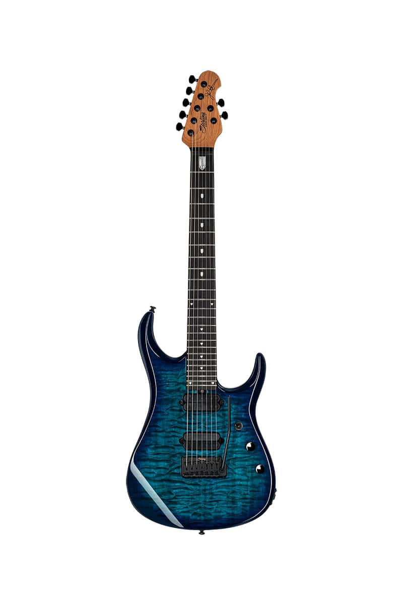 STERLING GUITARS JP157 DIMARZIO QUILTED MAPLE CERULEAN PARADISE