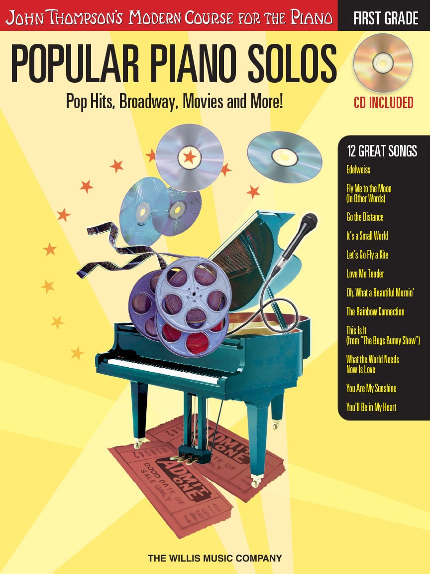 HAL LEONARD THOMPSON POPULAR PIANO SOLOS FIRST GRADE + AUDIO TRACKS