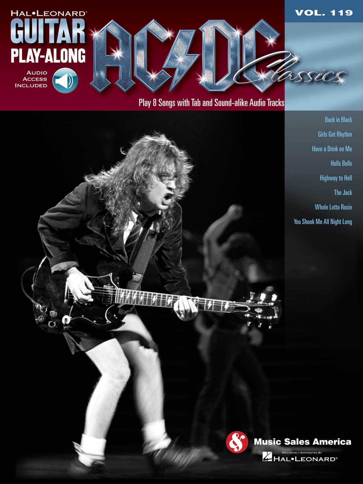 HAL LEONARD AC/DC - GUITAR PLAY ALONG VOL.119 + AUDIO TRACKS - AC/DC CLASSICS - GUITARE TAB