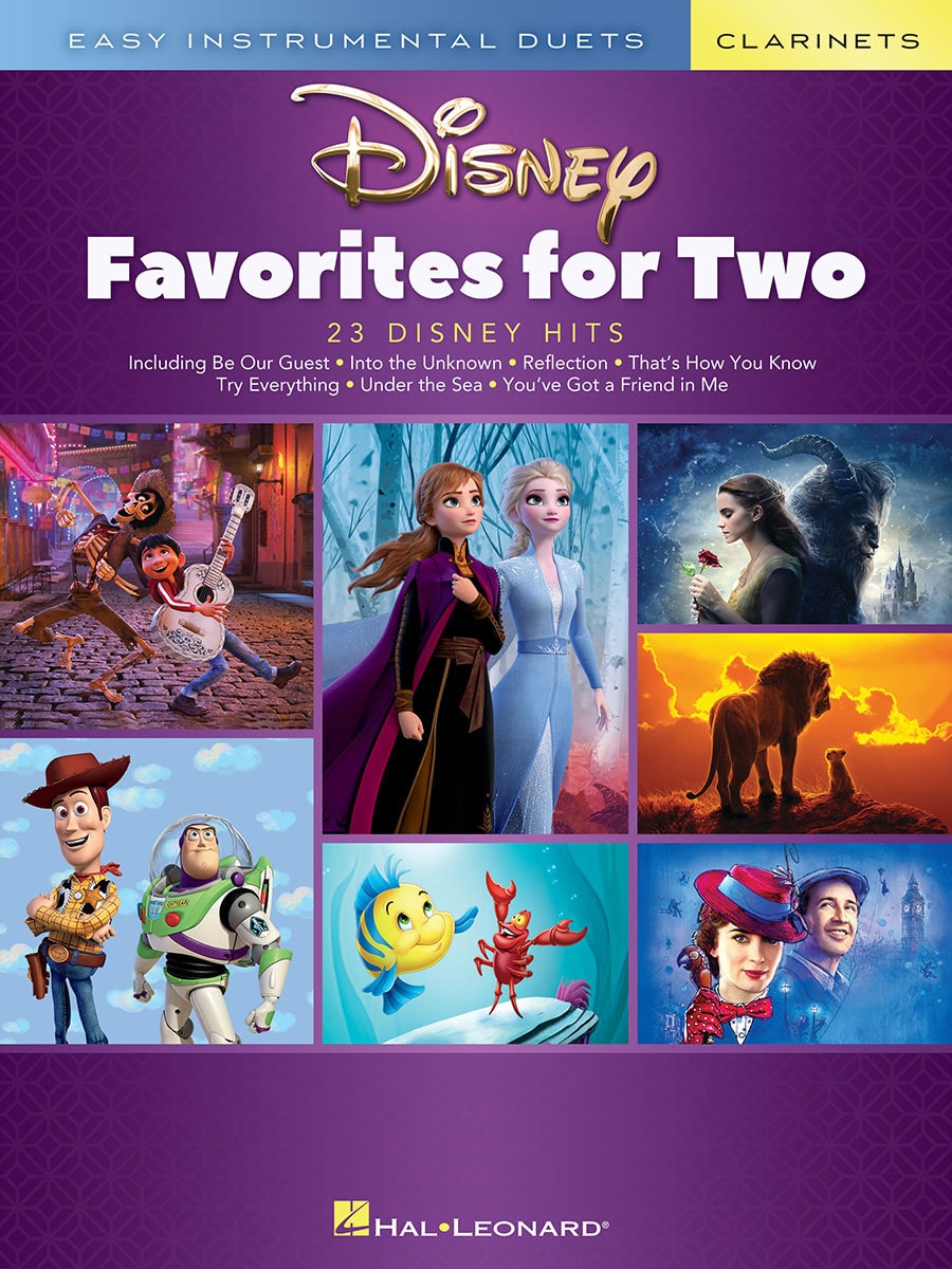 HAL LEONARD DISNEY FAVORITES FOR TWO - CLARINET