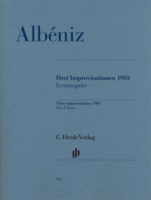 HENLE VERLAG ALBENIZ I. - 3 IMPROVISATIONS 1903 - PIANO 