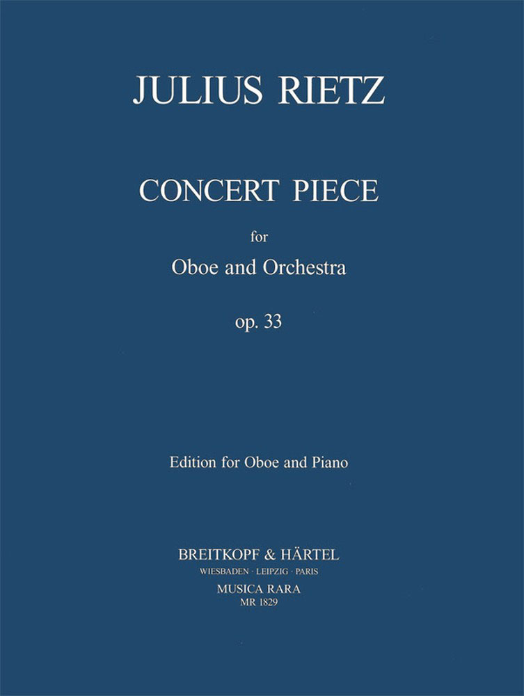 MUSICA RARA RIETZ JULIUS - KONZERTSTUCK OP. 33 - OBOE, PIANO