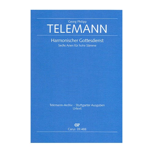 CARUS TELEMANN G.PH. - SECHS ARIEN AUS DEM HARMONISCHEN GOTTESDIENST