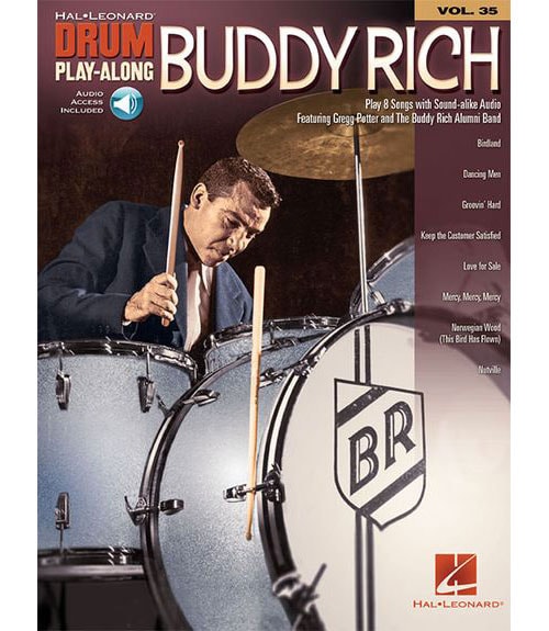 HAL LEONARD HAL LEONARD DRUM PLAY-ALONG VOL.35 - BUDDY RICH