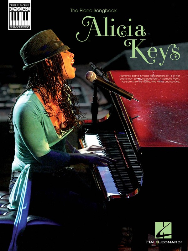 HAL LEONARD KEYS ALICIA NOTE FOR NOTE KEYBOARD TRANSCRIPTIONS - PIANO SOLO