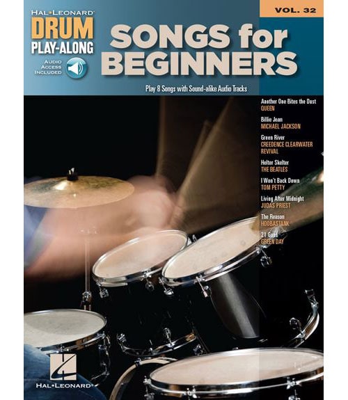 HAL LEONARD DRUM PLAY ALONG VOLUME 32 SONGS FOR BEGINNERS DRUMS + MP3 - DRUMS