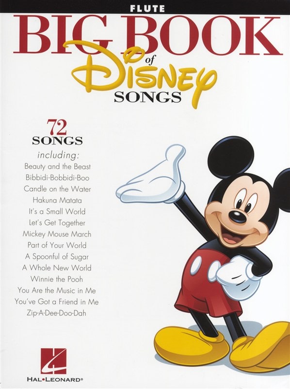 HAL LEONARD THE BIG BOOK OF DISNEY SONGS INSTRUMENTAL FOLIO - FLUTE