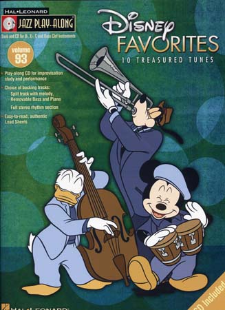 HAL LEONARD JAZZ PLAY ALONG VOL.93 DISNEY FAVORITES + CD