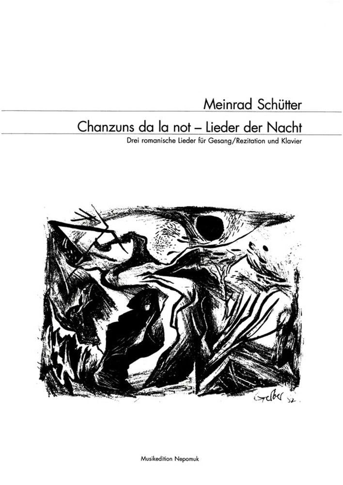 EDITION BREITKOPF SCHUTTER MEINRAD - CHANZUNS DA LA NOT - VOICE, PIANO