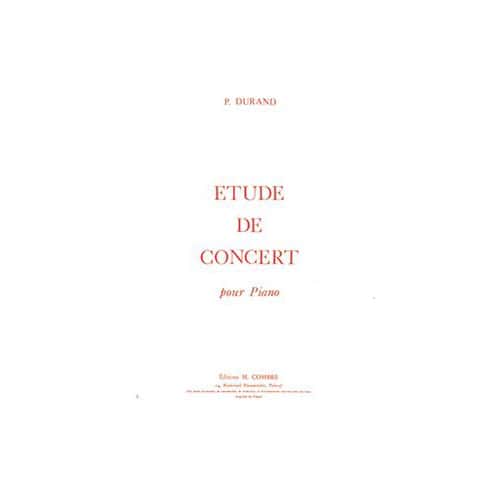 COMBRE DURAND PIERRE - ETUDE DE CONCERT - PIANO
