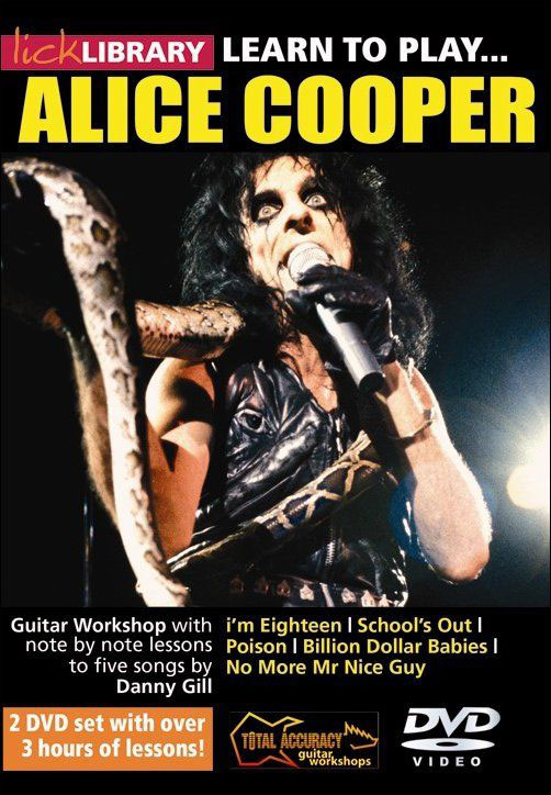ROADROCK INTERNATIONAL LICK LIBRARY LEARN TO PLAY ALICE COOPER - DVD 