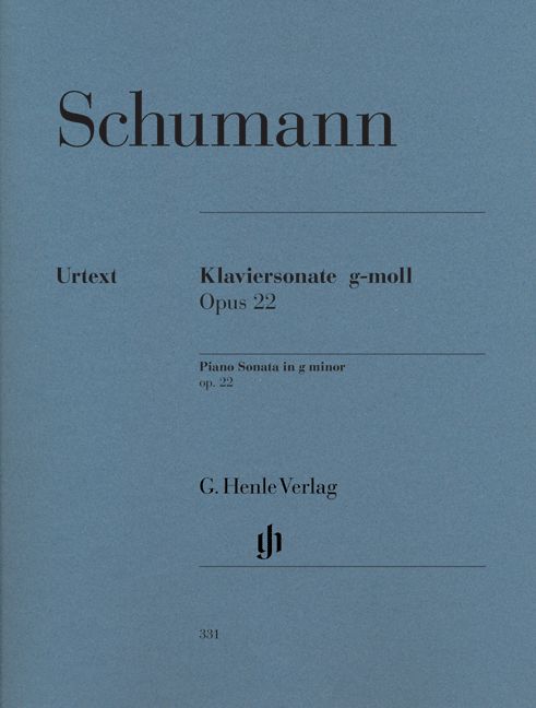 HENLE VERLAG SCHUMANN R. - PIANO SONATA G MINOR OP. 22 WITH ORIGINAL LAST MOVEMENT